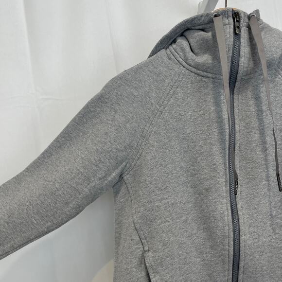 LULULEMON Fleece Please Hoodie Full Zip Sweatshirt Heathered Speckled Gray Sz 4 - Picture 5 of 9